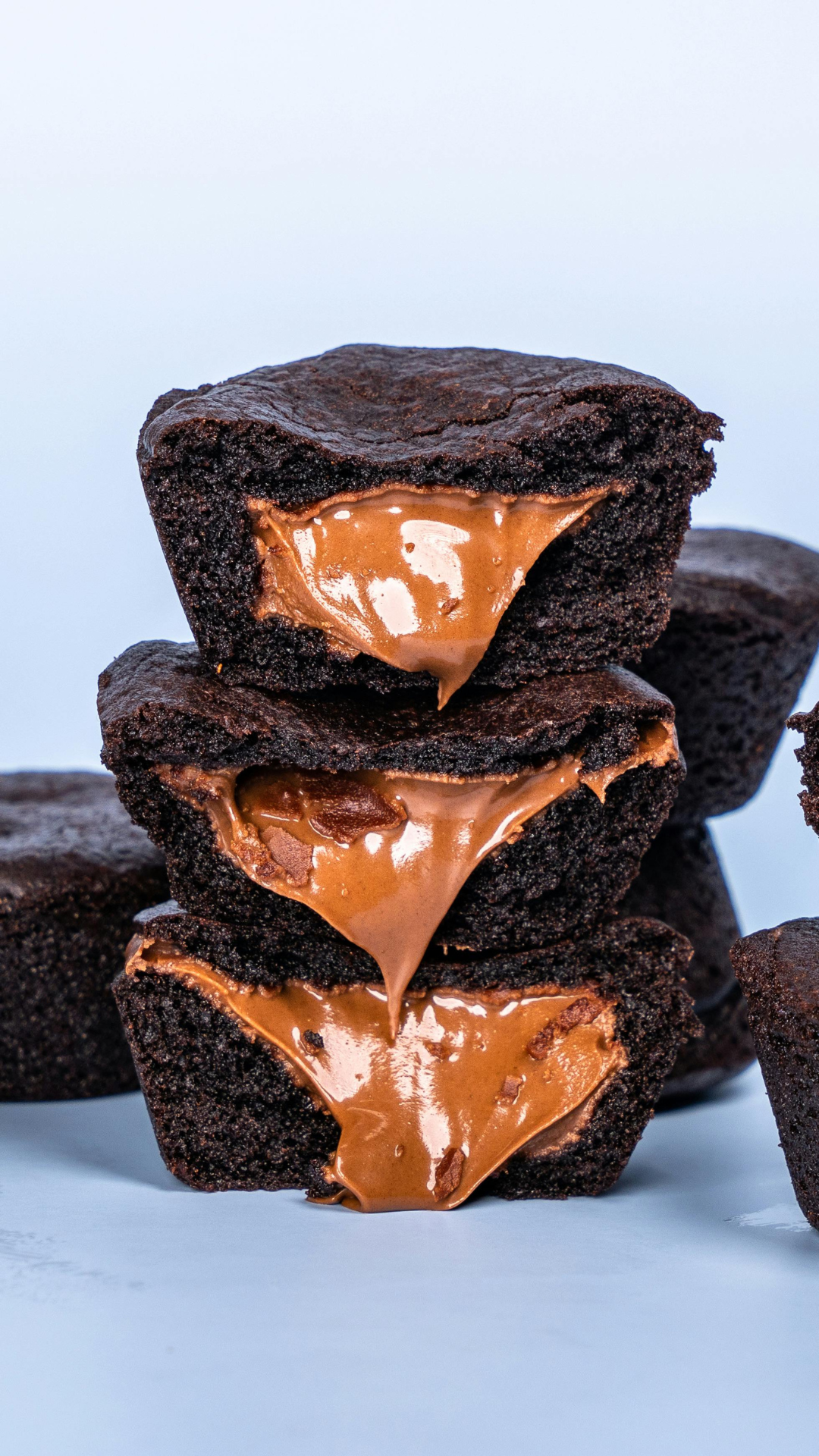 brownie recheado com doce de leite